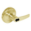 CL3375-AZD-605-CL6 Corbin CL3300 Series IC 6-Pin Less Core Extra Heavy Duty Corridor/Dormitory Cylindrical Locksets with Armstrong Lever in Bright Brass Finish