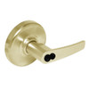 CL3352-AZD-606-CL6 Corbin CL3300 Series IC 6-Pin Less Core Extra Heavy Duty Classroom Intruder Cylindrical Locksets with Armstrong Lever in Satin Brass Finish