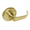 CL3380-PZD-605 Corbin CL3300 Series Extra Heavy Duty Passage with Blank Plate Cylindrical Locksets with Princeton Lever in Bright Brass Finish