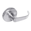 CL3380-PZD-625 Corbin CL3300 Series Extra Heavy Duty Passage with Blank Plate Cylindrical Locksets with Princeton Lever in Bright Chrome Finish