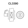 CL3390-PZD-606 Corbin CL3300 Series Extra Heavy Duty Passage with Turnpiece Cylindrical Locksets with Princeton Lever in Satin Brass
