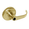 CL3362-PZD-605-LC Corbin CL3300 Series Less Cylinder Extra Heavy Duty Communicating Cylindrical Locksets with Princeton Lever in Bright Brass Finish