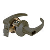 9K37AB14CS3613 Best 9K Series Entrance Cylindrical Lever Locks with Curved with Return Lever Design Accept 7 Pin Best Core in Oil Rubbed Bronze