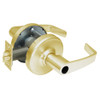 CL3351-NZD-605-LC Corbin CL3300 Series Less Cylinder Extra Heavy Duty Entrance Cylindrical Locksets with Newport Lever in Bright Brass Finish