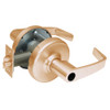 CL3351-NZD-612-LC Corbin CL3300 Series Less Cylinder Extra Heavy Duty Entrance Cylindrical Locksets with Newport Lever in Satin Bronze Finish