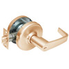 CL3581-NZD-612 Corbin CL3500 Series Heavy Duty Keyed with Blank Plate Cylindrical Locksets with Newport Lever in Satin Bronze Finish