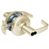 CL3555-NZD-606-CL6 Corbin CL3500 Series IC 6-Pin Less Core Heavy Duty Classroom Cylindrical Locksets with Newport Lever in Satin Brass Finish