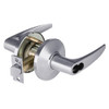 9K37R16DS3626 Best 9K Series Classroom Cylindrical Lever Locks with Curved without Return Lever Design Accept 7 Pin Best Core in Satin Chrome