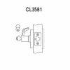 CL3581-PZD-625-LC Corbin CL3500 Series Heavy Duty Less Cylinder Keyed with Blank Plate Cylindrical Locksets with Princeton Lever in Bright Chrome