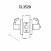 CL3520-AZD-626 Corbin CL3500 Series Heavy Duty Privacy Cylindrical Locksets with Armstrong Lever in Satin Chrome