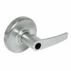 CL3581-AZD-619-LC Corbin CL3500 Series Heavy Duty Less Cylinder Keyed with Blank Plate Cylindrical Locksets with Armstrong Lever in Satin Nickel Plated Finish