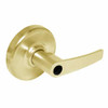 CL3582-AZD-605-LC Corbin CL3500 Series Heavy Duty Less Cylinder Store Door Cylindrical Locksets with Armstrong Lever in Bright Brass Finish