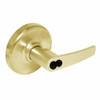 CL3555-AZD-605-CL6 Corbin CL3500 Series IC 6-Pin Less Core Heavy Duty Classroom Cylindrical Locksets with Armstrong Lever in Bright Brass Finish