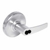 CL3581-AZD-625-CL6 Corbin CL3500 Series IC 6-Pin Less Core Heavy Duty Keyed with Blank Plate Cylindrical Locksets with Armstrong Lever in Bright Chrome Finish
