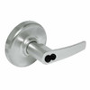 CL3582-AZD-619-CL6 Corbin CL3500 Series IC 6-Pin Less Core Heavy Duty Store Door Cylindrical Locksets with Armstrong Lever in Satin Nickel Plated Finish