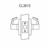 CL3810-AZD-605 Corbin CL3800 Series Standard-Duty Passage Cylindrical Locksets with Armstrong Lever in Bright Brass