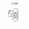 CL3880-AZD-606 Corbin CL3800 Series Standard-Duty Passage with Blank Plate Cylindrical Locksets with Armstrong Lever in Satin Brass