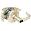 CL3861-NZD-606-CL7 Corbin CL3800 Series IC 7-Pin Less Core Standard-Duty Office Cylindrical Locksets with Newport Lever in Satin Brass Finish