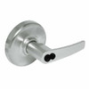 CL3857-AZD-619-CL6 Corbin CL3800 Series IC 6-Pin Less Core Standard-Duty Storeroom Cylindrical Locksets with Armstrong Lever in Satin Nickel Plated Finish