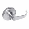 CL3880-PZD-625 Corbin CL3800 Series Standard-Duty Passage with Blank Plate Cylindrical Locksets with Princeton Lever in Bright Chrome Finish