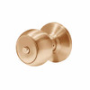 6K20L4CS3611 Best 6K Series Privacy Medium Duty Cylindrical Knob Locks with Round Style in Bright Bronze