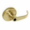 CL3857-PZD-605-LC Corbin CL3800 Series Standard-Duty Less Cylinder Storeroom Cylindrical Locksets with Princeton Lever in Bright Brass Finish