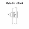 DL2211-626-CL7 Corbin DL2200 Series IC 7-Pin Less Core Cylindrical Deadlocks with Single Cylinder w/ Blank Plate in Satin Chrome