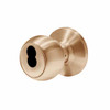 6K27AB4CSTK612 Best 6K Series Medium Duty Office Cylindrical Knob Locks with Round Style in Satin Bronze