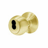 6K37AB4CSTK605 Best 6K Series Medium Duty Office Cylindrical Knob Locks with Round Style in Bright Brass