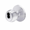 6K27AB4DS3625 Best 6K Series Medium Duty Office Cylindrical Knob Locks with Round Style in Bright Chrome