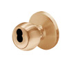 6K27AB4DS3611 Best 6K Series Medium Duty Office Cylindrical Knob Locks with Round Style in Bright Bronze