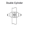 DL3012-605 Corbin DL3000 Series Cylindrical Deadlocks with Double Cylinder in Bright Brass