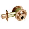 DL3017-612-RH-LC Corbin DL3000 Series Classroom Cylindrical Deadlocks with Single Cylinder in Satin Bronze Finish