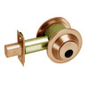 DL3011-612-LC Corbin DL3000 Series Cylindrical Deadlocks with Single Cylinder w/ Blank Plate in Satin Bronze Finish