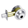 DL3011-625-LC Corbin DL3000 Series Cylindrical Deadlocks with Single Cylinder w/ Blank Plate in Bright Chrome Finish