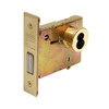 DL4122-605-CL6 Corbin DL4100 Series IC 6-Pin Less Core Mortise Deadlocks with Double Cylinder w/ Thumbturn in Bright Brass Finish