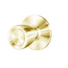 8K30L6DSTK605 Best 8K Series Privacy Heavy Duty Cylindrical Knob Locks with Tulip Style in Bright Brass