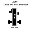 L9050P-01B-606 Schlage L Series Entrance Commercial Mortise Lock with 01 Cast Lever Design in Satin Brass