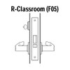 45H7R15H626 Best 40H Series Classroom Heavy Duty Mortise Lever Lock with Contour with Angle Return Style in Satin Chrome