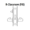 45H7R15H626 Best 40H Series Classroom Heavy Duty Mortise Lever Lock with Contour with Angle Return Style in Satin Chrome