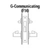 45H7G3S618 Best 40H Series Communicating with Deadbolt Heavy Duty Mortise Lever Lock with Solid Tube Return Style in Bright Nickel