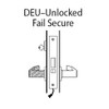 45HW7DEU14S61912V Best 40HW series Single Key Latch Fail Secure Electromechanical Mortise Lever Lock with Curved w/ Return Style in Satin Nickel