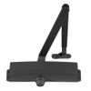 1250-SHCUSH-BLACK LCN Door Closer with SHCUSH Arm in Black Finish