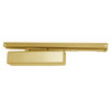 1461T-H-BUMPER-US3 LCN Surface Mount Door Closer with Hold Open Track with Bumper in Bright Brass Finish