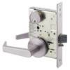 AUR8824FL-630 Yale 8800FL Series Single Cylinder Mortise Hold Back Locks with Augusta Lever in Satin Stainless Steel