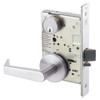 AUR8829FL-629 Yale 8800FL Series Single Cylinder Mortise Closet Locks with Augusta Lever in Bright Stainless Steel