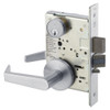 AUR8861FL-626 Yale 8800FL Series Single Cylinder with Deadbolt Mortise Dormitory or Storeroom Lock with Indicator with Augusta Lever in Satin Chrome