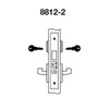 AUR8812-2FL-625 Yale 8800FL Series Double Cylinder Mortise Classroom Security Deadbolt Locks with Augusta Lever in Bright Chrome