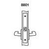 AUR8801FL-625 Yale 8800FL Series Non-Keyed Mortise Passage Locks with Augusta Lever in Bright Chrome