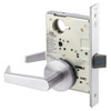 AUR8801FL-629 Yale 8800FL Series Non-Keyed Mortise Passage Locks with Augusta Lever in Bright Stainless Steel